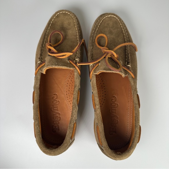 Easymoc Moccasin Leather Suede Shoes Men\'s Size 8 D Olive Green main image 7